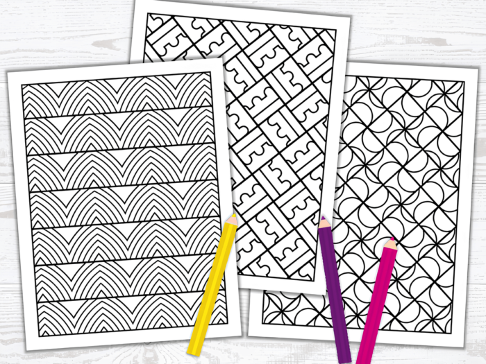 Relaxing Geometric Coloring Book – 32 Pages for Mindfulness & Focus