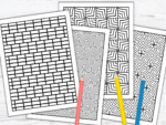 Commercial-Use Geometric PNG Files – Resizable for Journals & Crafts