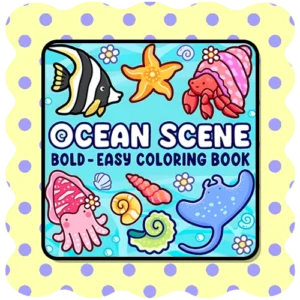 Bold & Easy Ocean Coloring Pages for Relaxation – Bobbie Goods.