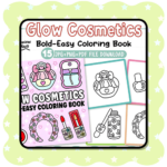 Glow Cosmetics Coloring Pages – Bold & Easy Makeup & Skincare Art | Bobbie Goods