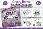 Editable Creepy Cutie SVG Files – Resizable for Crafts & Merch | 300 DPI