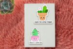 Succulent and leaf quote stickers, commercial use digital downloads for self-care projects