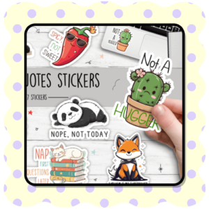 funny quote stickers, 7 humor stickers pack, laptop stickers, printable stickers, water bottle quotes, PNG stickers with transparent background, cutting machine stickers, quirky gift stickers