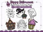 Kid-Friendly Halloween Coloring Pages – PNG + PDF Instant Download | 300 DPI