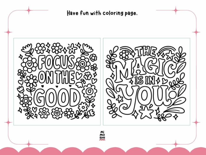 Inspirational Quotes Coloring Book – Stress-Relief Art with Motivational Phrases | Bobbie Goods